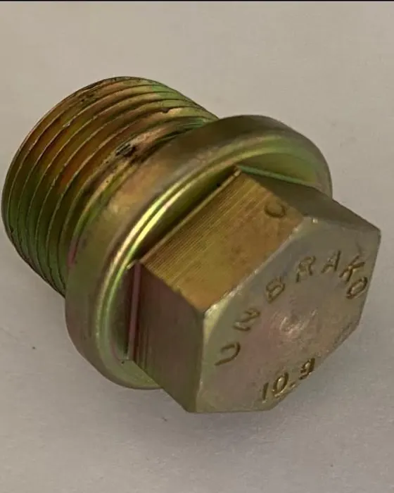 Hardened plug screw for Unbrako